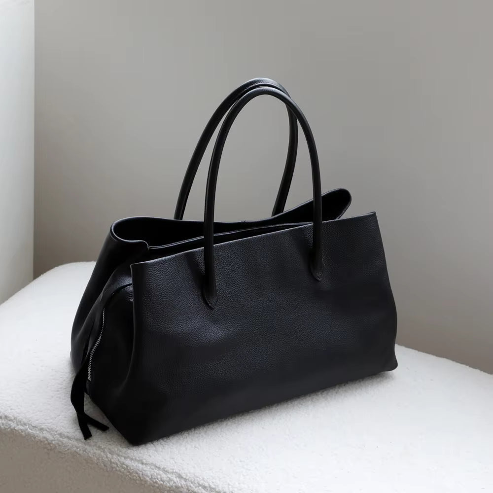 ZEYA - Emma Multi-Compartment Leather Tote Bag
