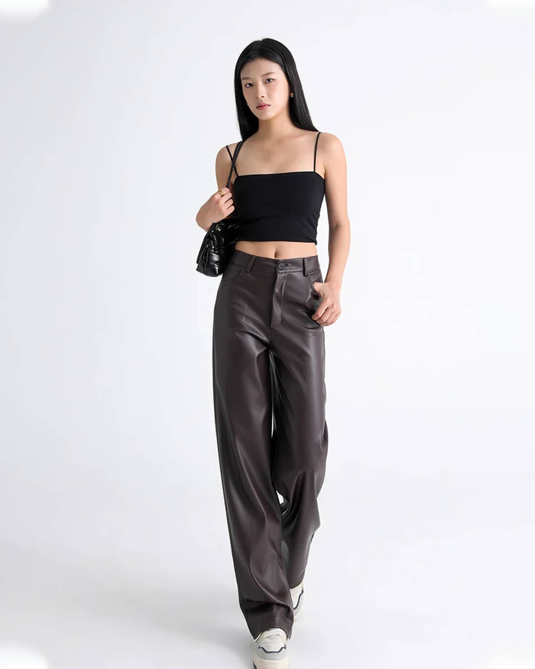 ZEYA - Estella High Waisted Leather Pants