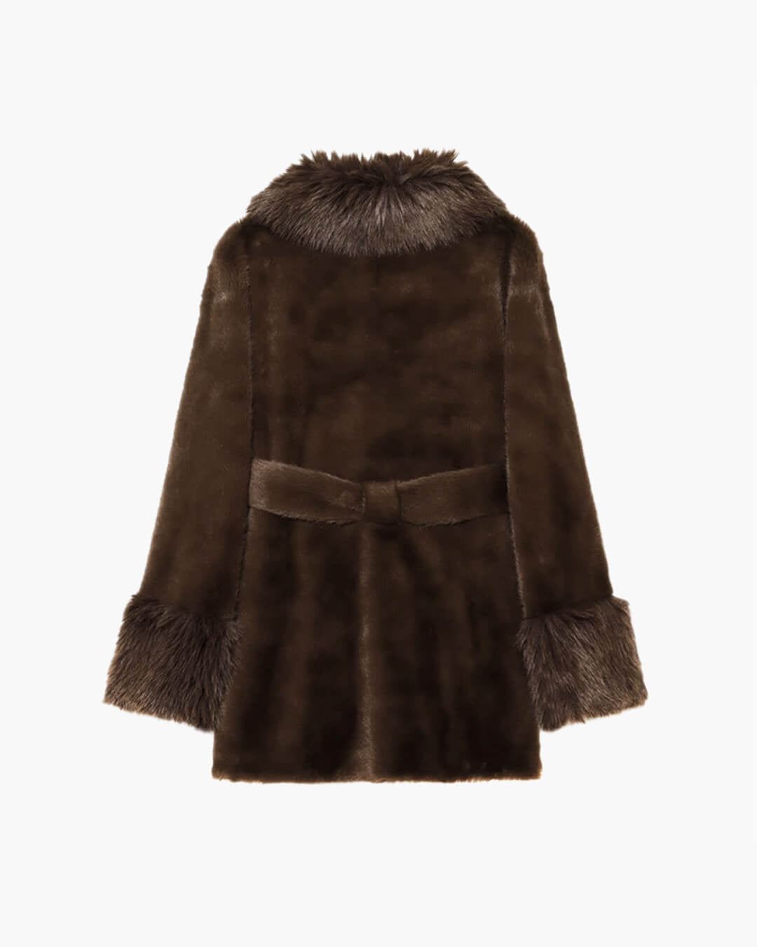 ZEYA - Eva Belted Faux Fur Coat