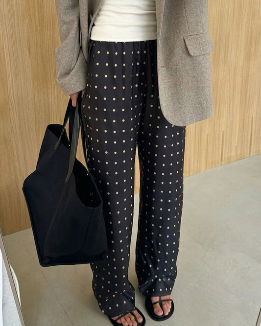 ZEYA - Evita Polka Dot Satin Pants