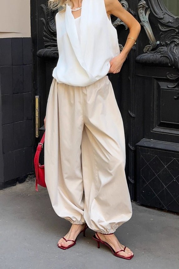 ZEYA - Fenella Elastic Waist Baggy Pants