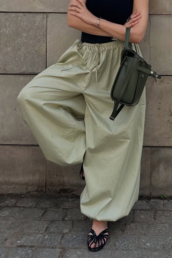 ZEYA - Fenella Elastic Waist Baggy Pants