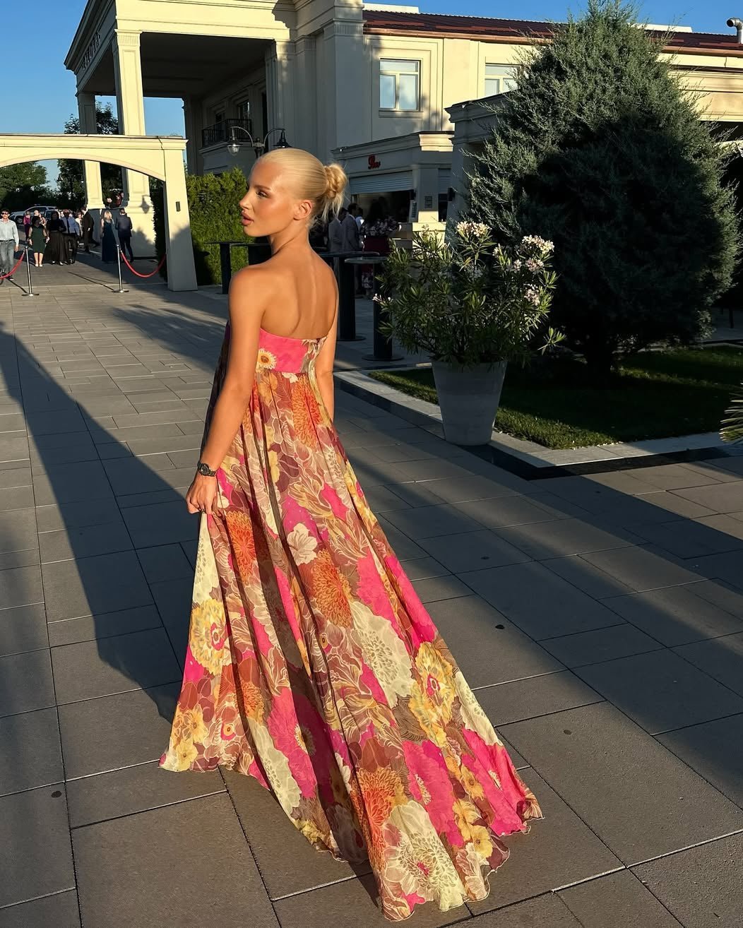 ZEYA - Fern Floral Strapless Maxi Dress