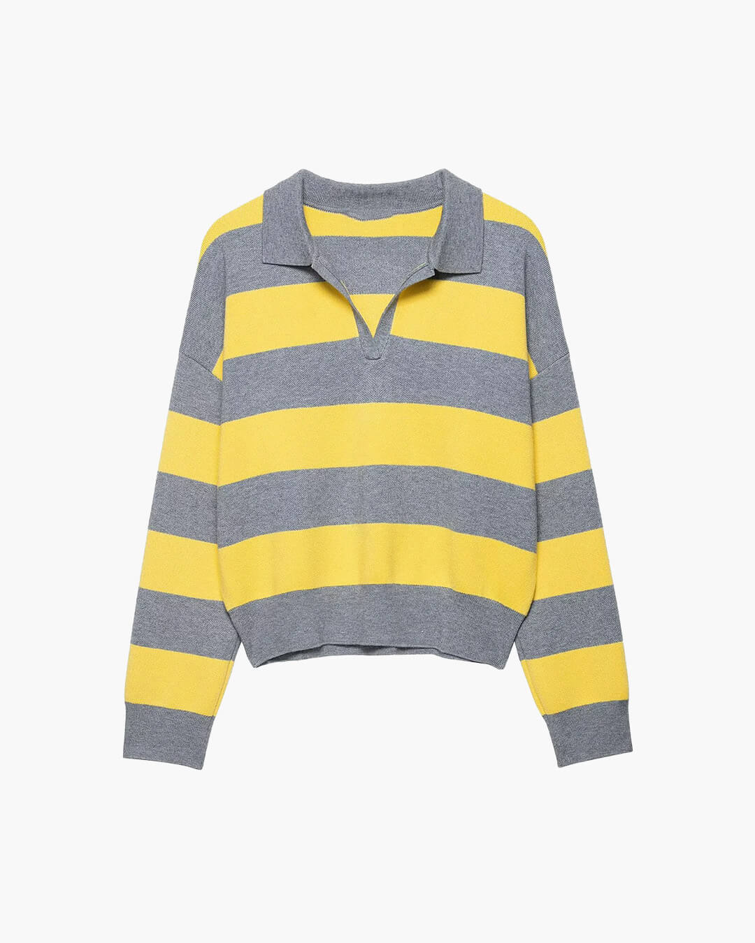 ZEYA - Florentine Striped Knit V - Neck Pullover