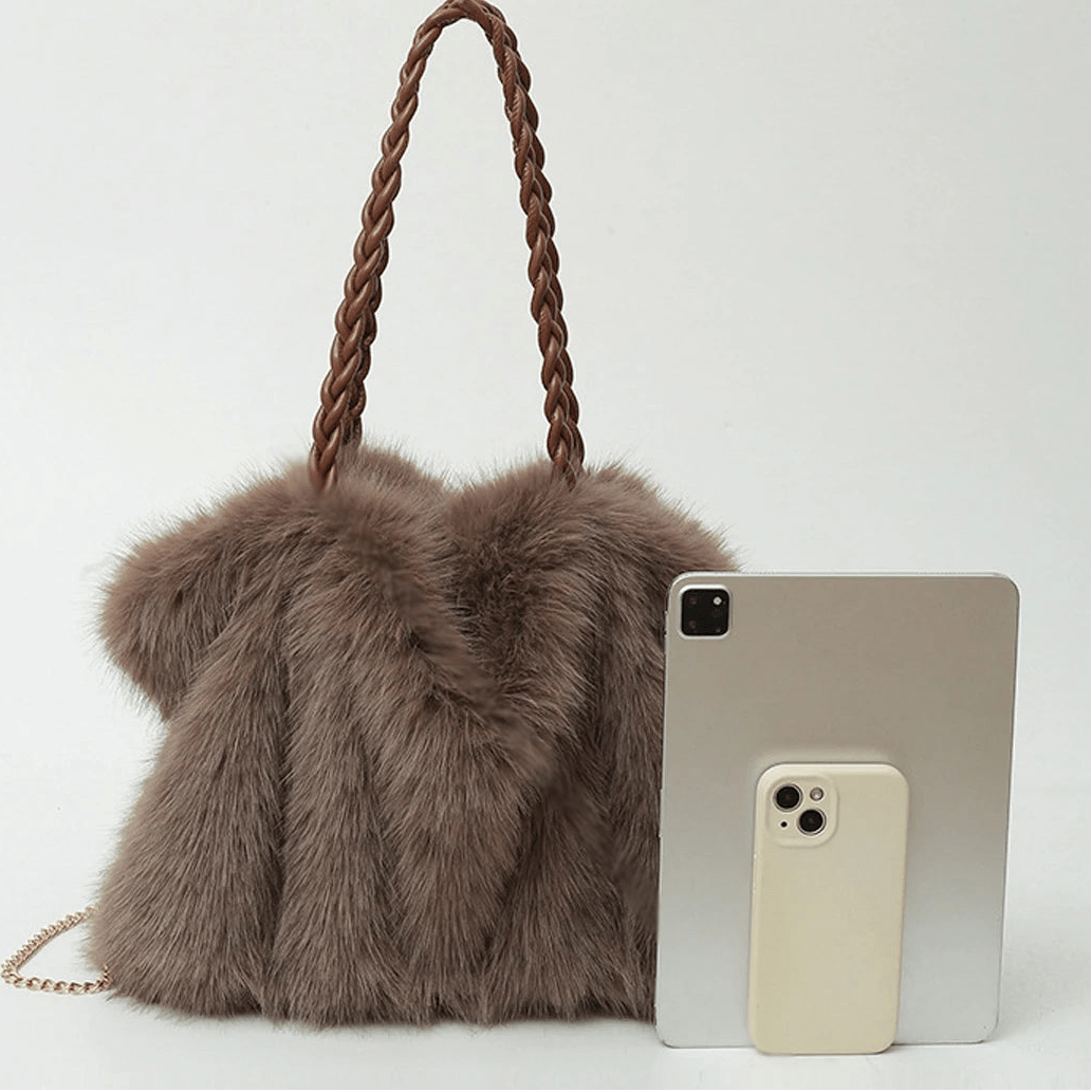 ZEYA - Frances Faux Fur Tote Bag