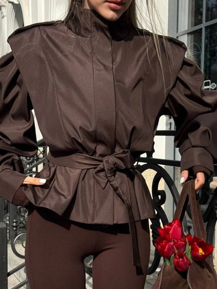 ZEYA - Francine Cropped Trench Coat