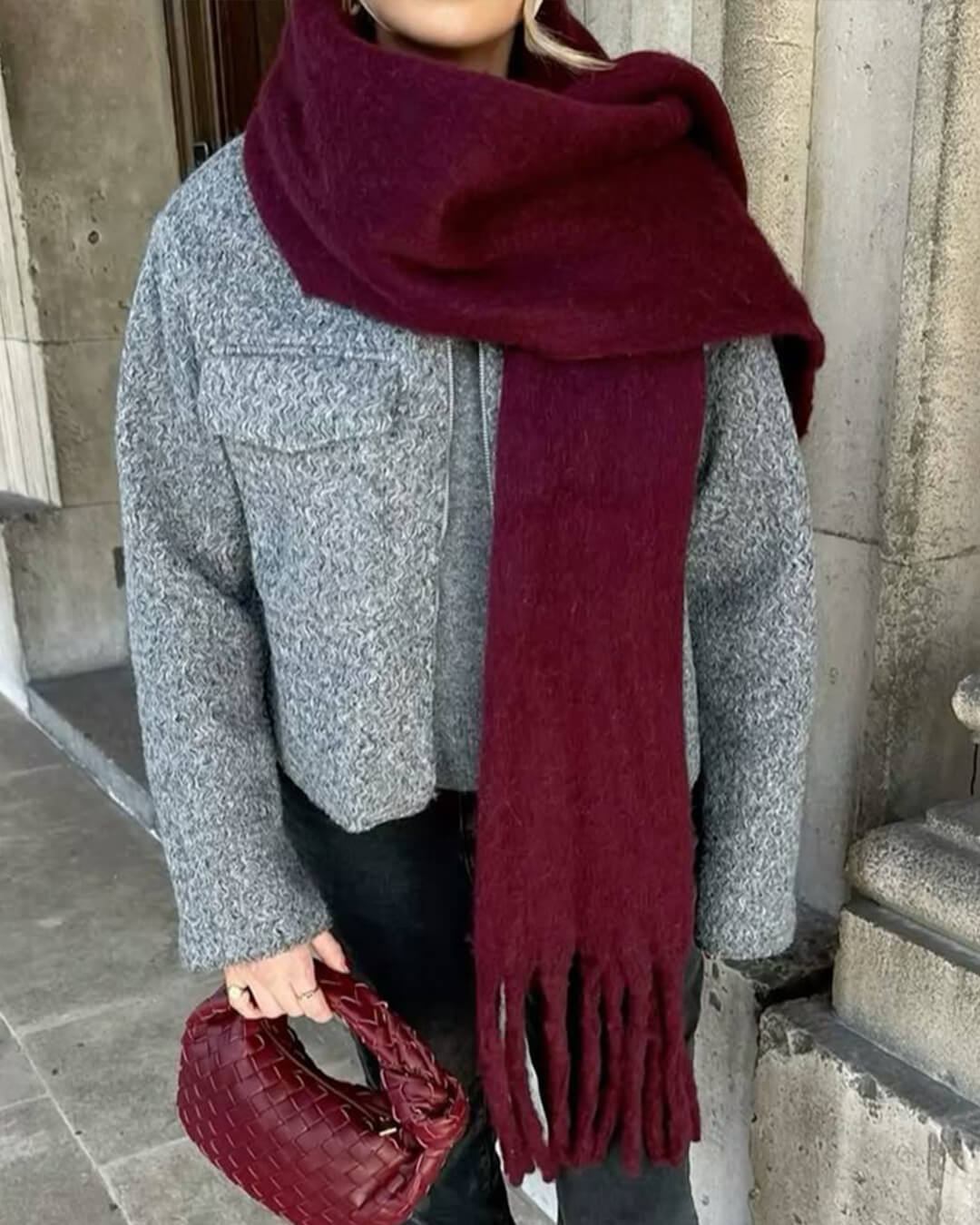 ZEYA - Gabriella Tasseled Winter Scarf