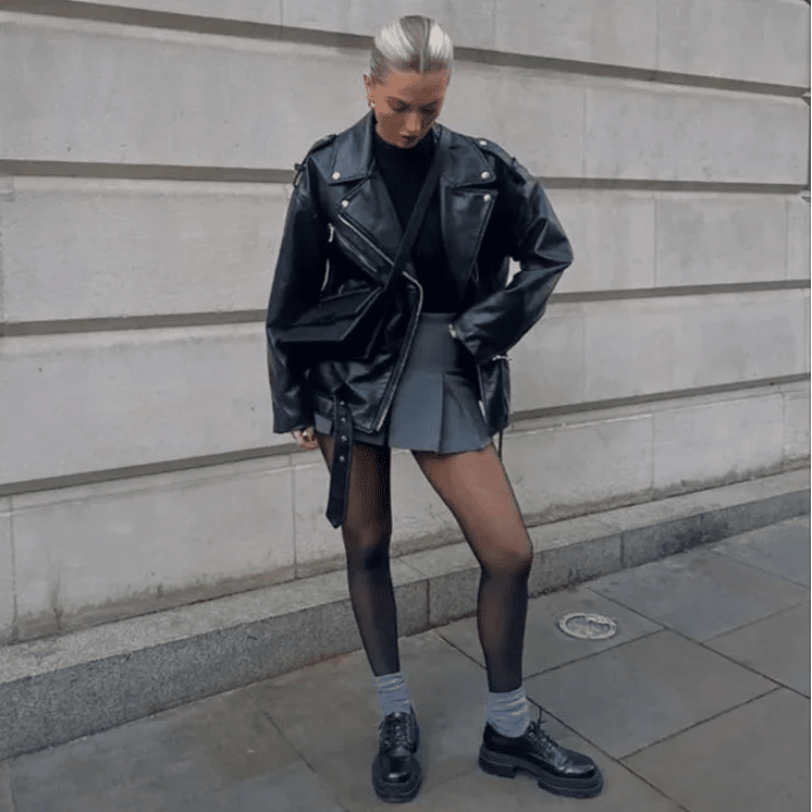 ZEYA - Gaea Biker Leather Jacket