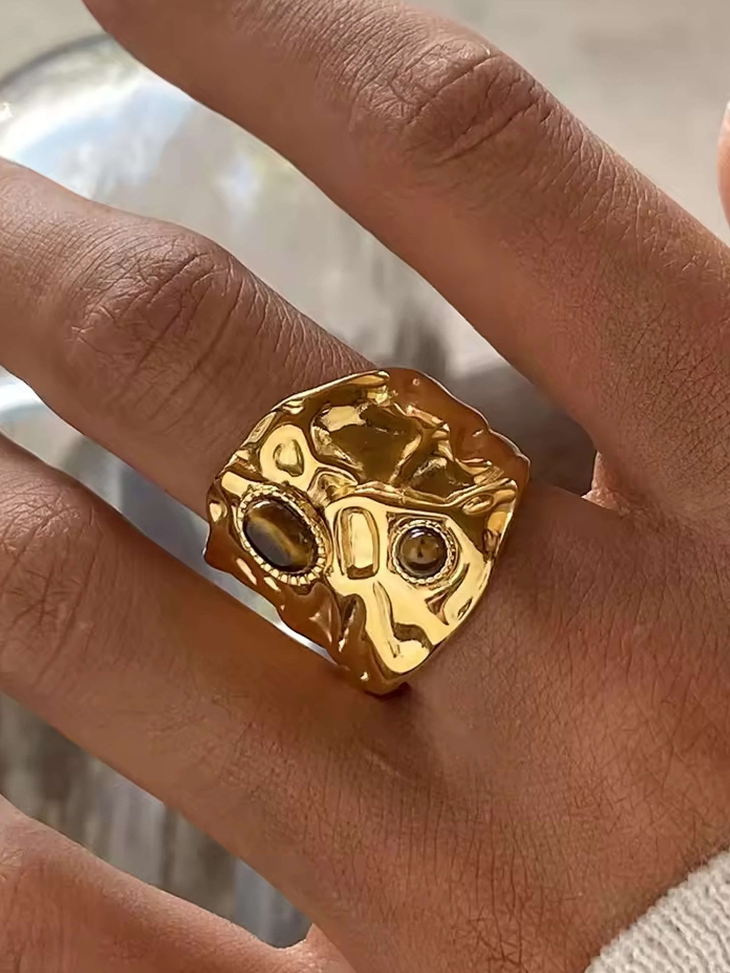 ZEYA - Gemma Chunky Detail Ring