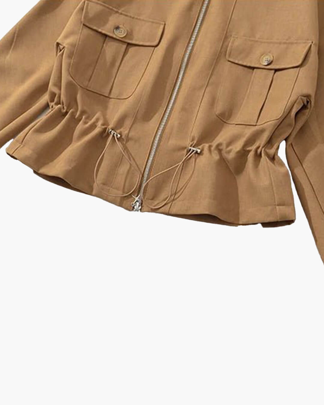 Emilia Zip-up Jacke mit Fledermausärmeln