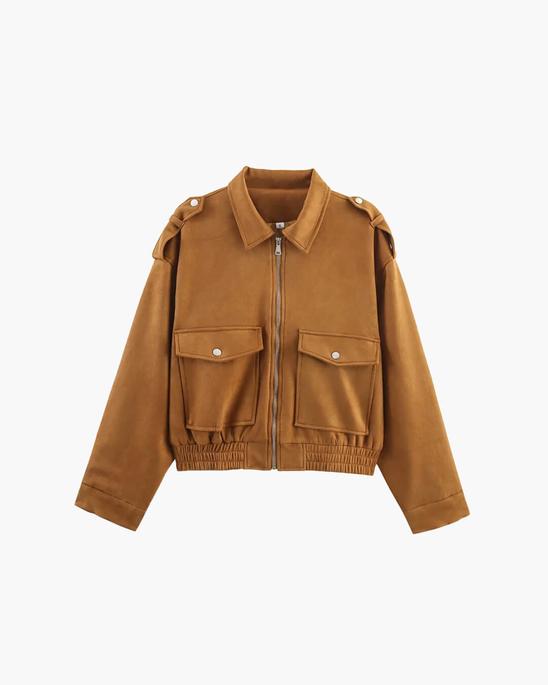 ZEYA - Ginny Suede Pilot Bomber Jacket