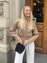 Glenda Strickjacke mit Reißverschluss