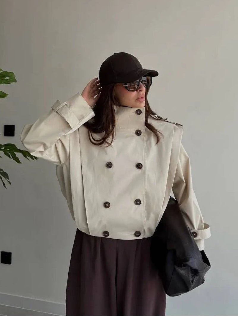 ZEYA - Gloria Pleated Trench Coat