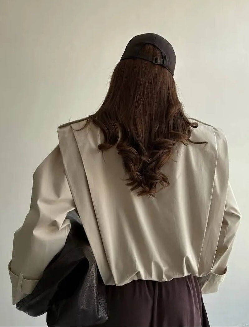 ZEYA - Gloria Pleated Trench Coat