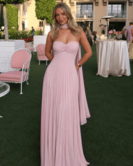 Ilaria Mesh Maxi-Kleid mit Schal