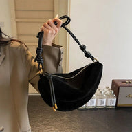 Josette Faux Suede Shoulder Bag