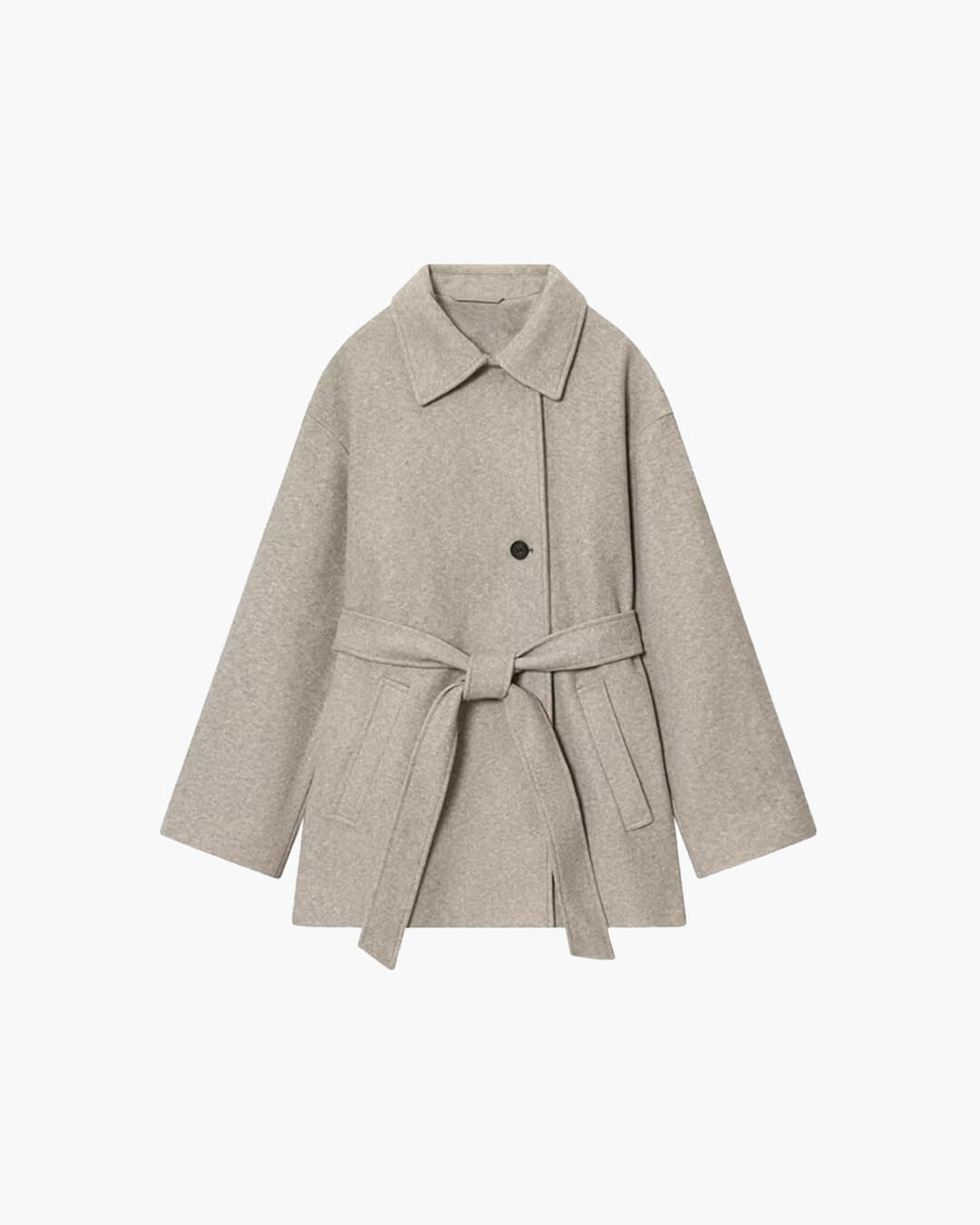 ZEYA - Juliette Faux Wool Coat with Belt