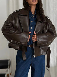 Karen Vegan Leather Jacket