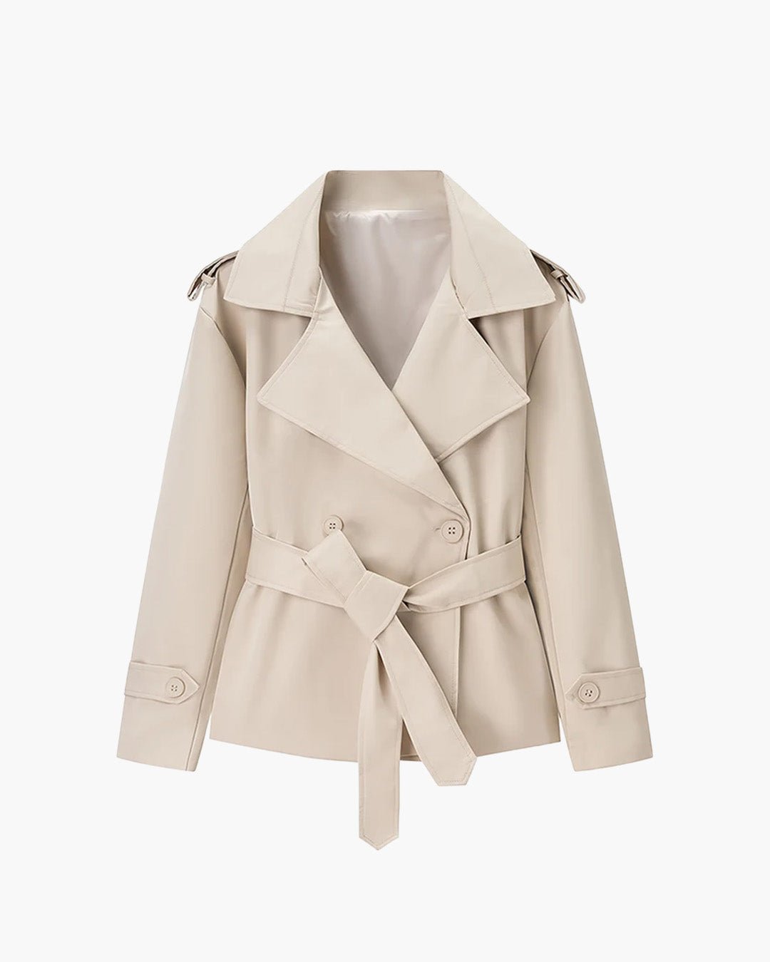 ZEYA - Kelly Belted Cropped Trench Coat