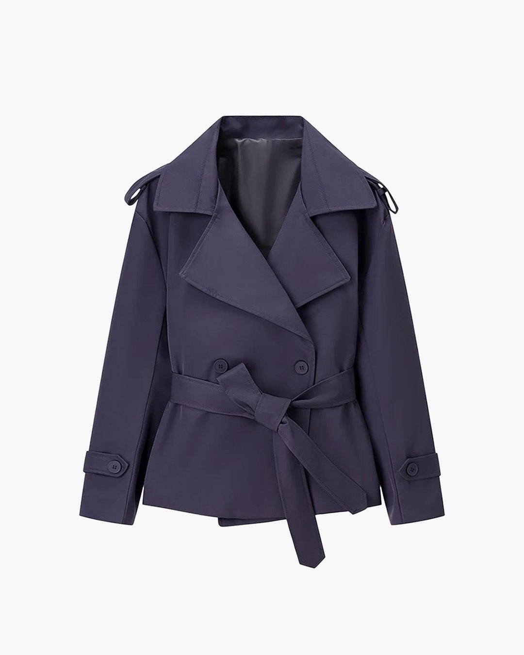 ZEYA - Kelly Belted Cropped Trench Coat