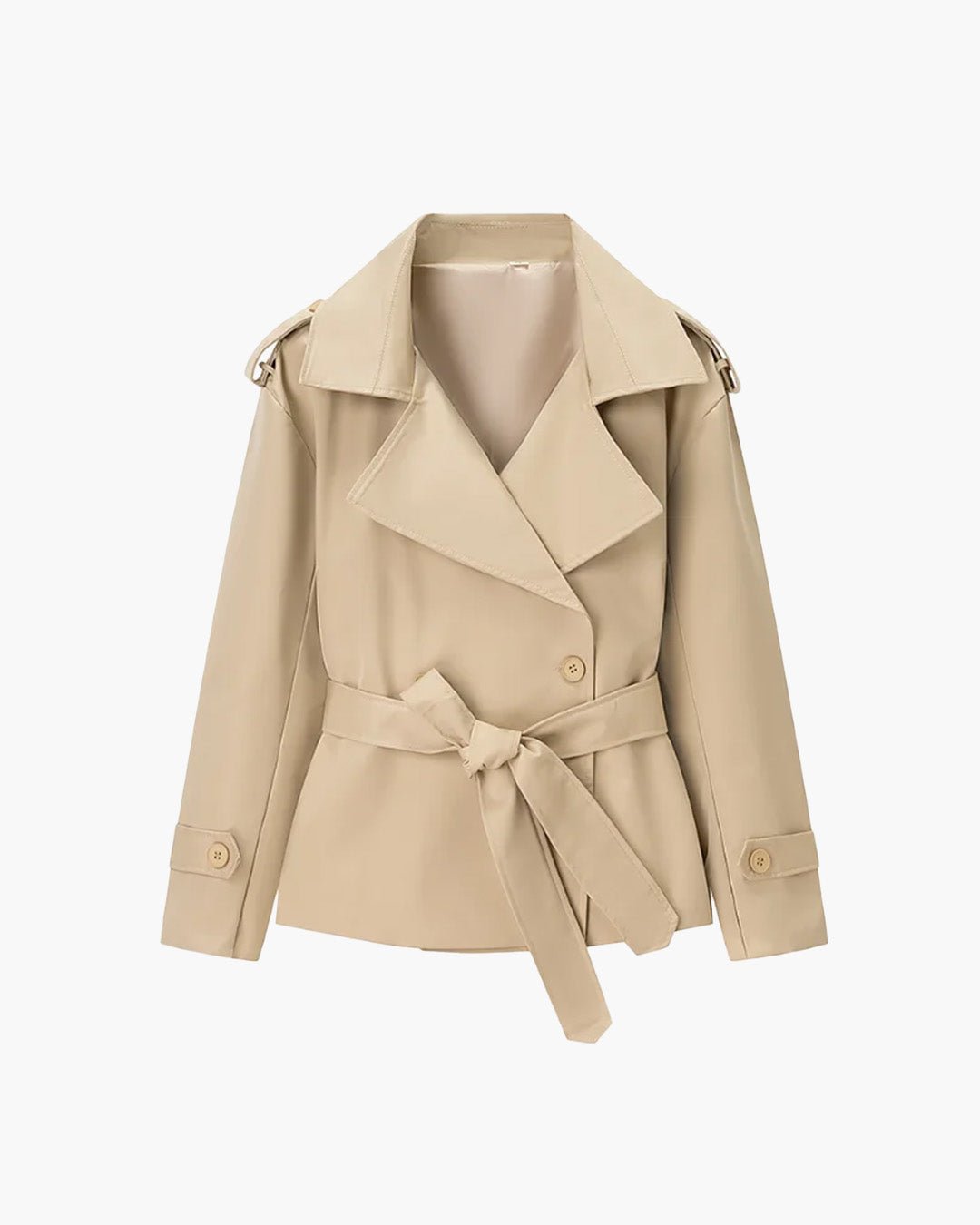 ZEYA - Kelly Belted Cropped Trench Coat