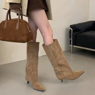 Kendall Kniehohe Stiefel in Wildlederoptik