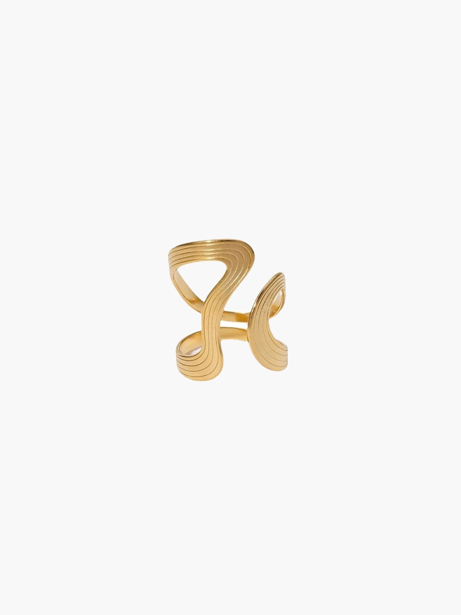 ZEYA - Kendra Asymmetrical Wave Ring