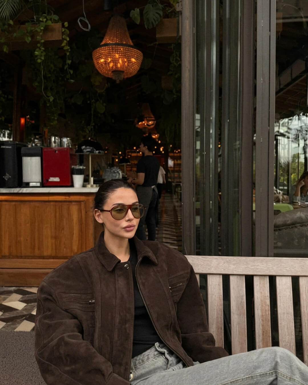 ZEYA - Kesha Suede Lapel Jacket