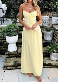 Kirra Korsett-Oberteil Maxikleid