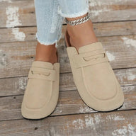 Klea Kork-Kunstwildleder-Mules