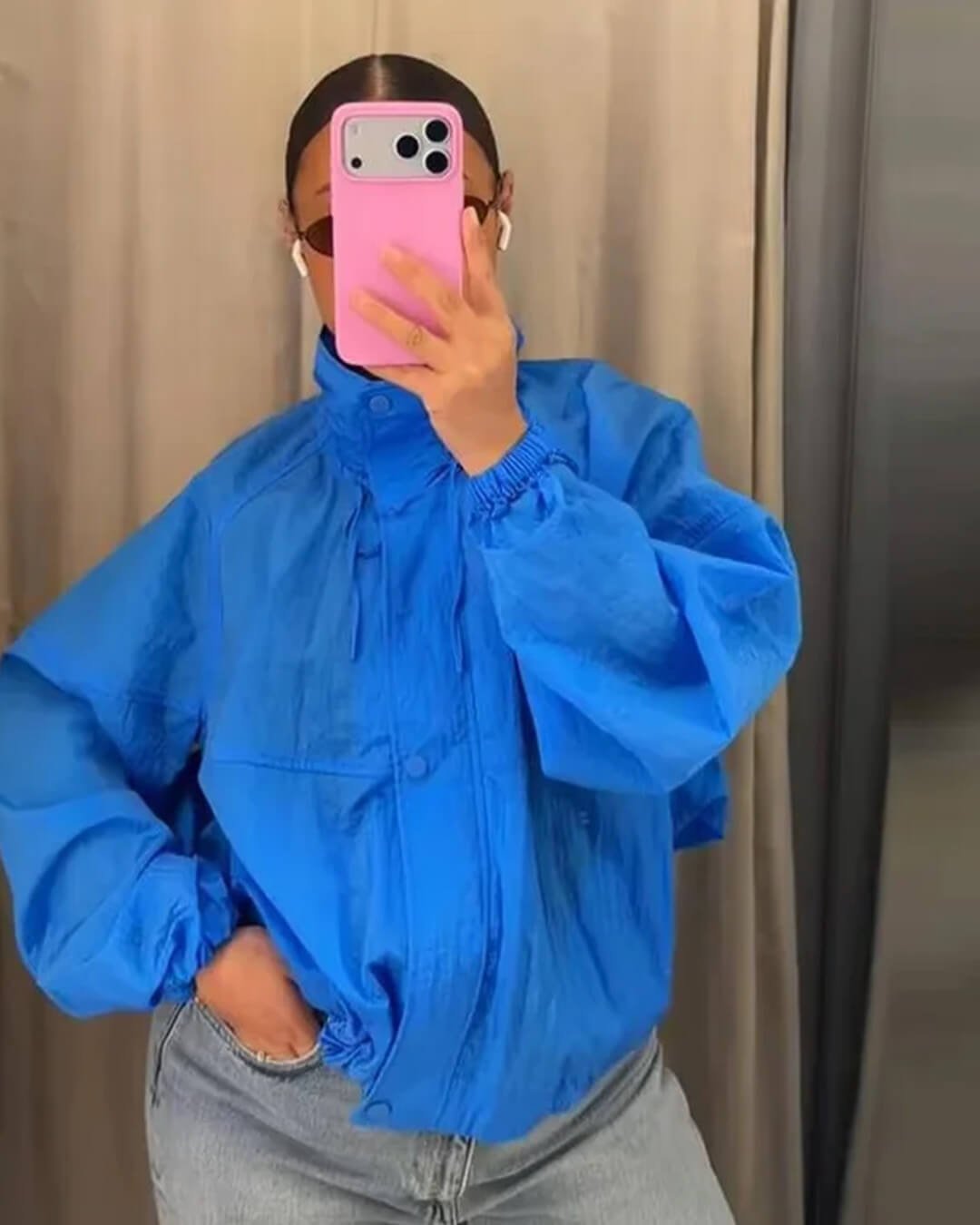 ZEYA - Layla Stand Collar Windbreaker Jacket