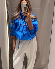 Layla Windbreaker mit Stehkragen