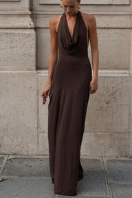 Leah Halter Maxikleid rückenfrei