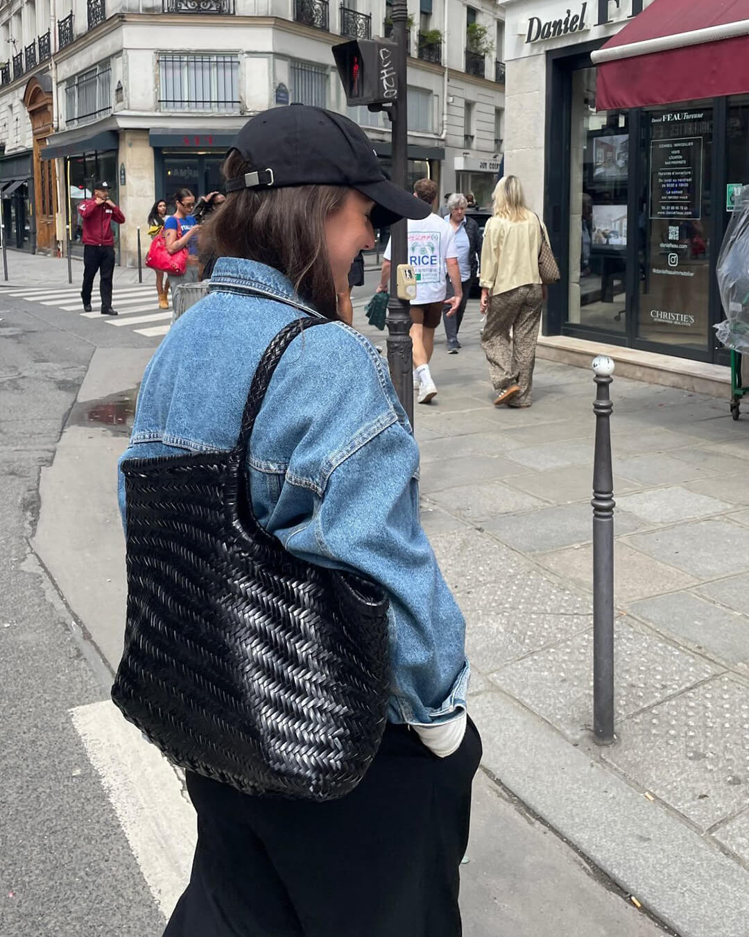 ZEYA - Leona Woven Faux Leather Bag