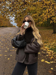 Lilly Jacke in Lederoptik