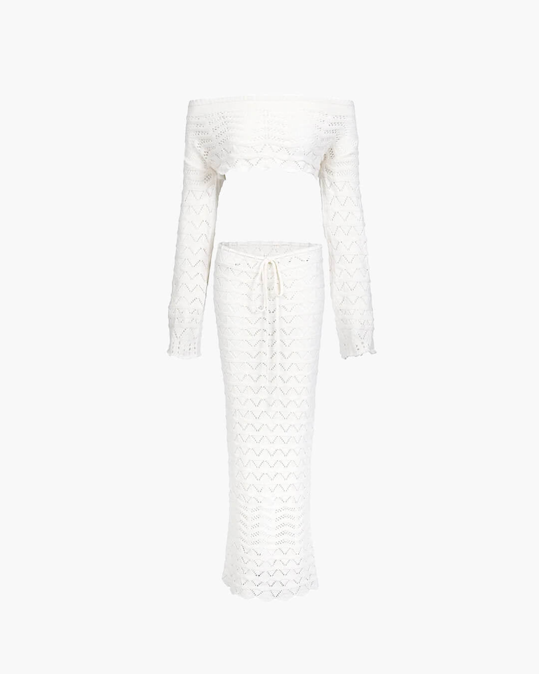 ZEYA - Lily Off-Shoulder Knit Set