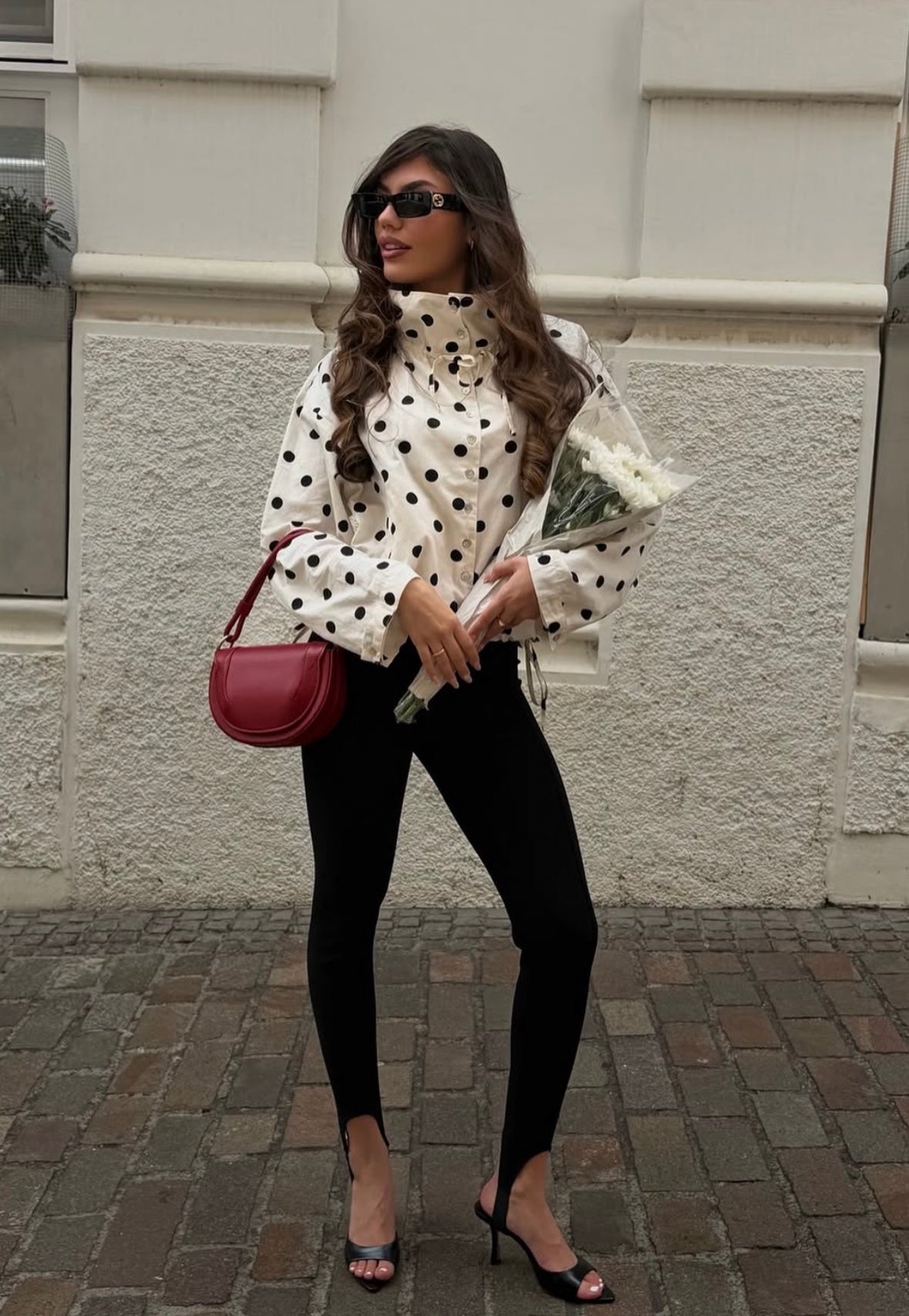 ZEYA - Linda Drawstring Polka Dot Jacket