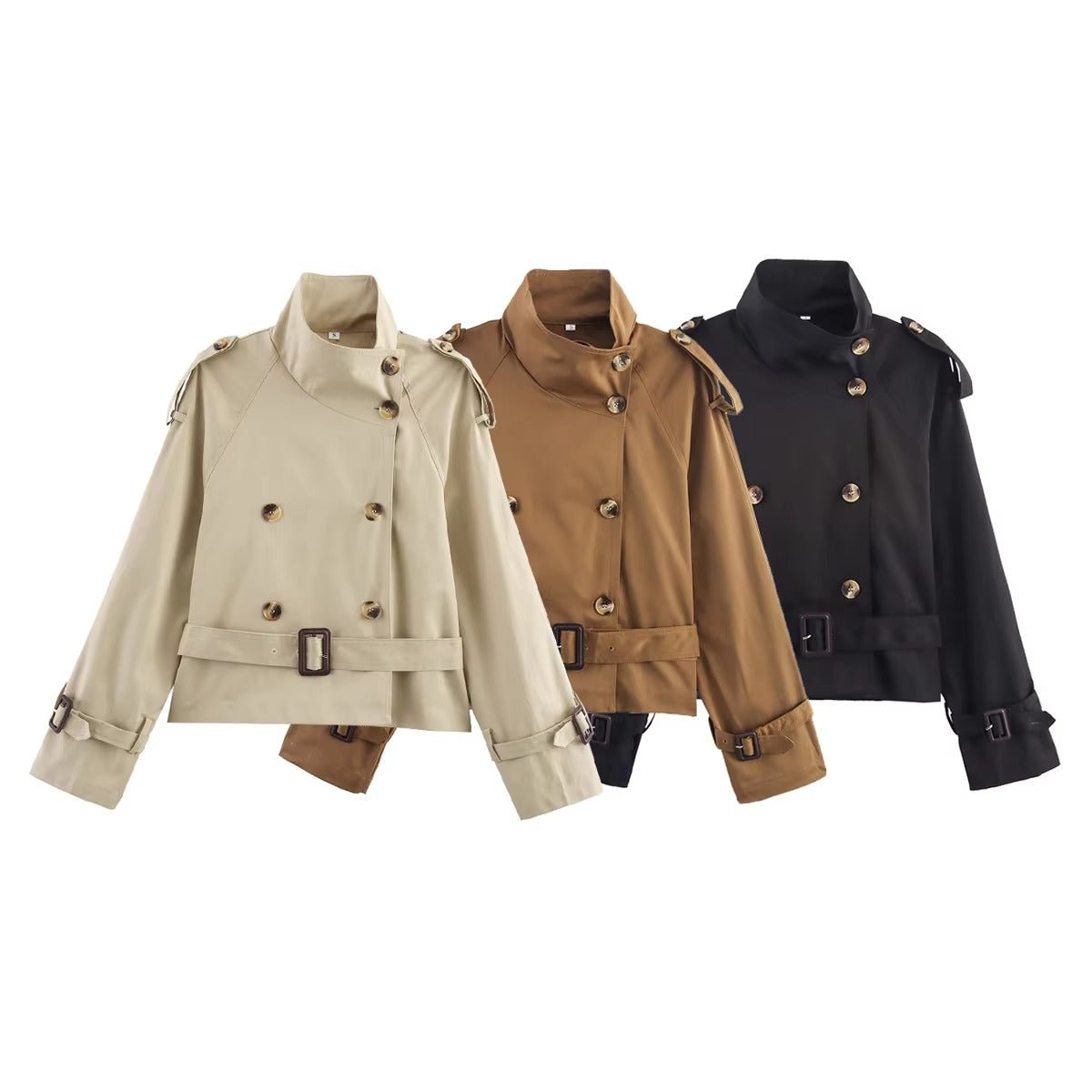 ZEYA - Lisa Cropped Trench Coat