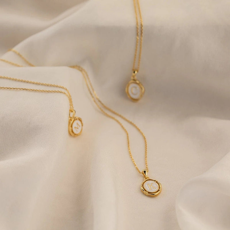 ZEYA - Liza Initial Pendant Necklace