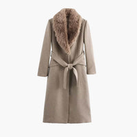 Lola Faux Fur Collar Maxi Coat