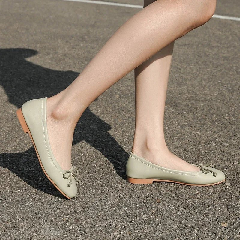 ZEYA - Lola Square Toe Ballet Flats
