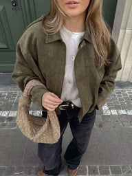 Lori Bomberjacke in Wildlederoptik