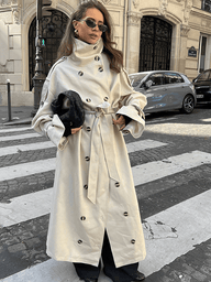 Lucy langer Trenchcoat mit Gürtel