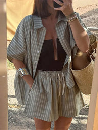 Mara gestreiftes Shorts-Set