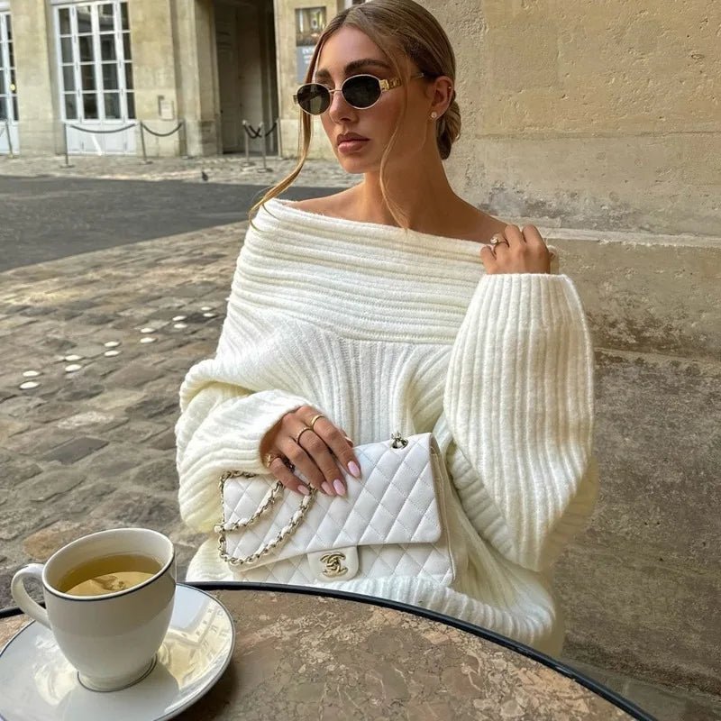 ZEYA - Margaux Off - Shoulder Knit Sweater