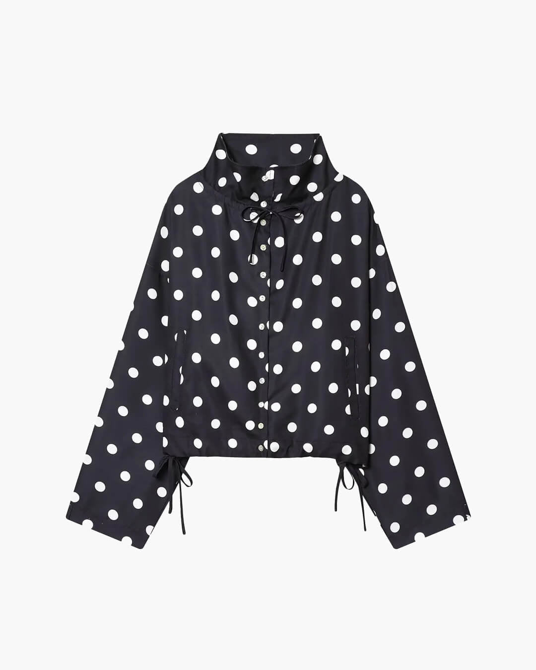 ZEYA - Margot Polka Dot High Collar Jacket