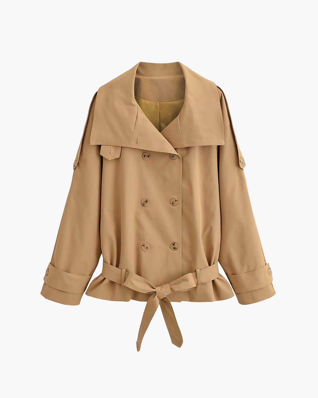 ZEYA - Maria High Neck Utility Trench Coat
