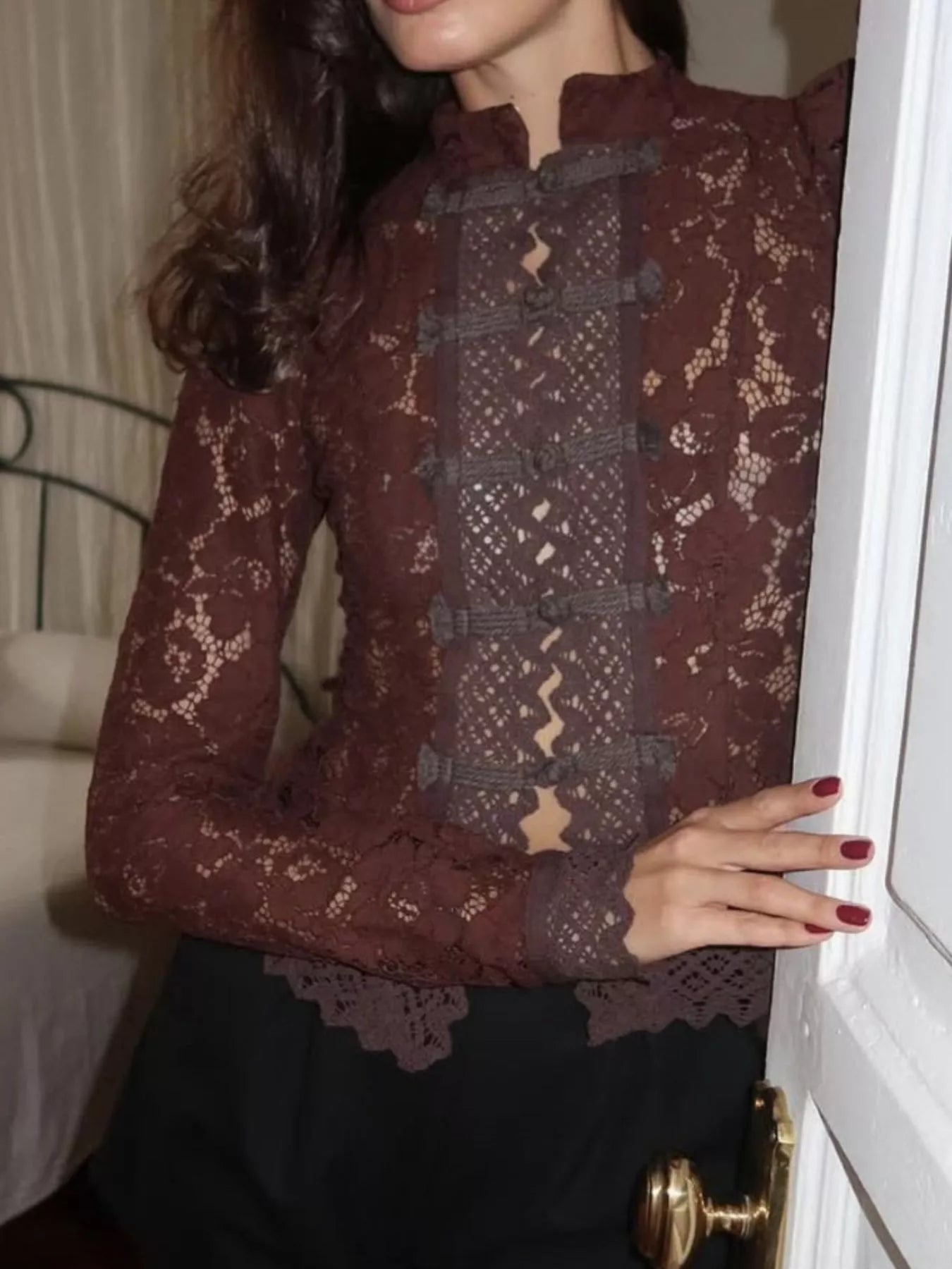 ZEYA - Mariana Sheer Lace Blouse