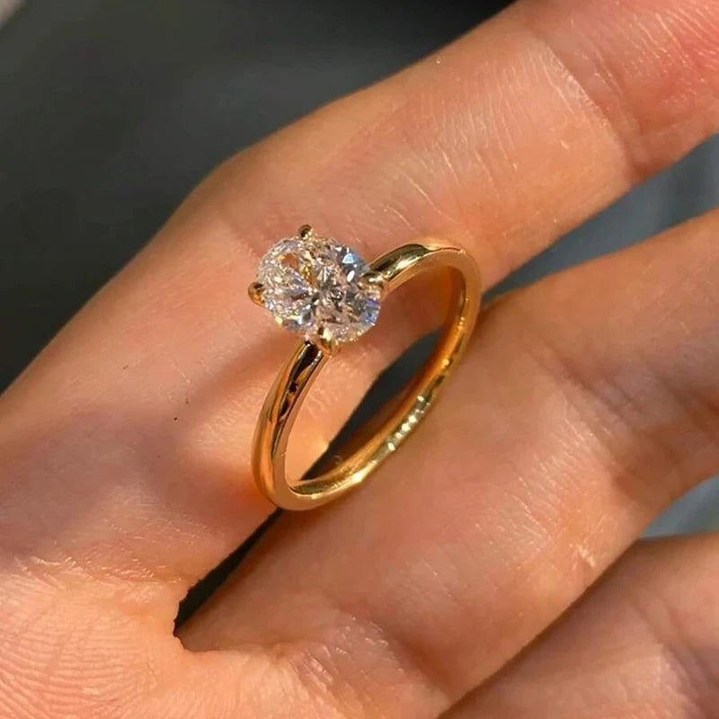 ZEYA - Maribel Oval Zirconia Ring