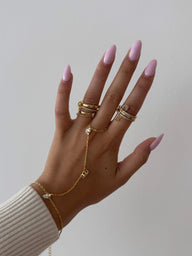 Marquise Zirkonia Glieder Handkette